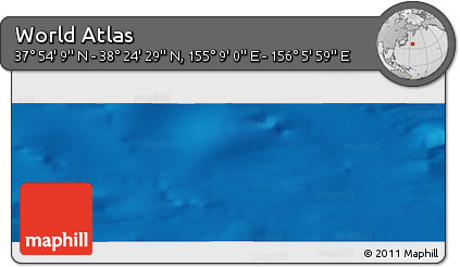 Physical Panoramic Map of the Area around 38° 9' 19" N, 155° 37' 30" E