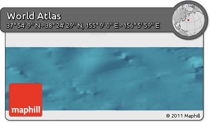 Satellite Panoramic Map of the Area around 38° 9' 19" N, 155° 37' 30" E