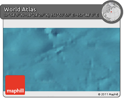 Satellite 3D Map of the Area around 38° 9' 19" N, 157° 19' 29" E