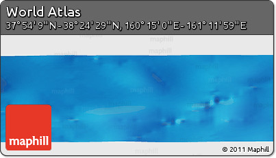 Physical Panoramic Map of the Area around 38° 9' 19" N, 160° 43' 29" E