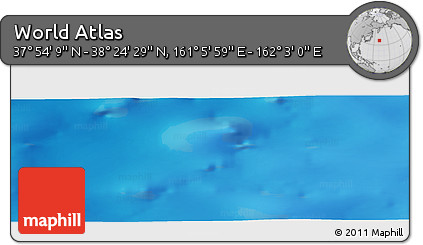 Physical Panoramic Map of the Area around 38° 9' 19" N, 161° 34' 29" E