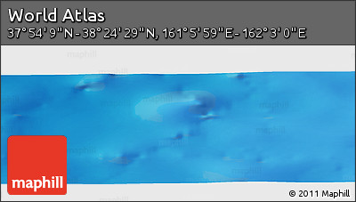 Physical Panoramic Map of the Area around 38° 9' 19" N, 161° 34' 29" E