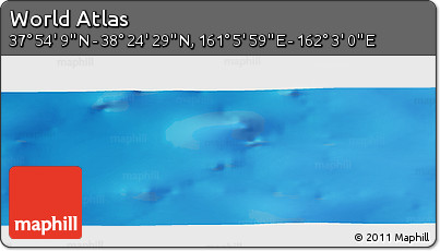 Physical Panoramic Map of the Area around 38° 9' 19" N, 161° 34' 29" E