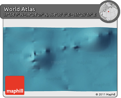 Satellite 3D Map of the Area around 38° 9' 19" N, 164° 58' 29" E
