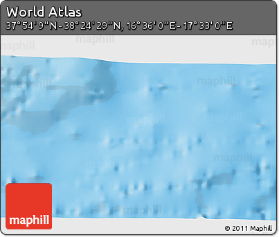 Physical 3D Map of the Area around 38° 9' 19" N, 17° 4' 30" E