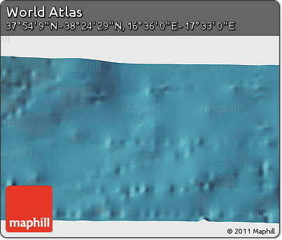 Satellite 3D Map of the Area around 38° 9' 19" N, 17° 4' 30" E