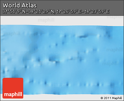 Physical 3D Map of the Area around 38° 9' 19" N, 17° 55' 29" E