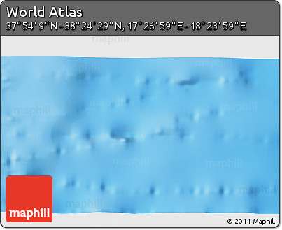 Physical 3D Map of the Area around 38° 9' 19" N, 17° 55' 29" E