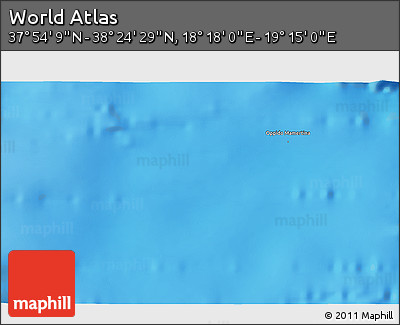 Physical 3D Map of the Area around 38° 9' 19" N, 18° 46' 29" E