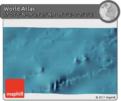 Satellite 3D Map of the Area around 38° 9' 19" N, 1° 46' 29" E