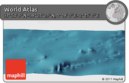 Satellite Panoramic Map of the Area around 38° 9' 19" N, 1° 46' 29" E