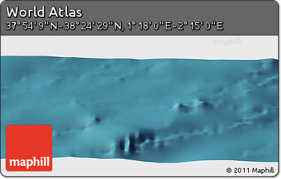 Satellite Panoramic Map of the Area around 38° 9' 19" N, 1° 46' 29" E