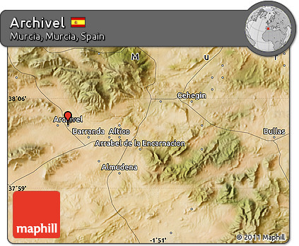 Satellite Map of Archivel