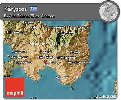 Satellite Map of Kárystos