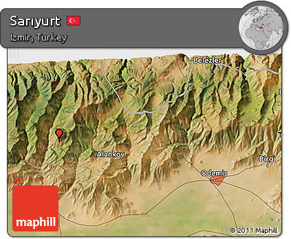 Satellite 3D Map of Sarıyurt