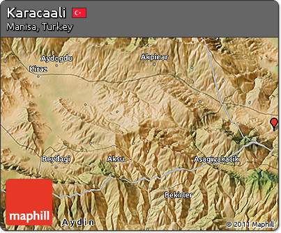 Satellite 3D Map of Karacaali