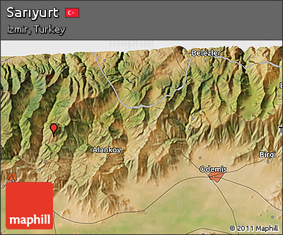 Satellite 3D Map of Sarıyurt
