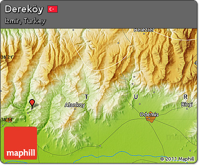 Physical Map of Dereköy