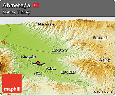 Physical 3D Map of Ahmetağa