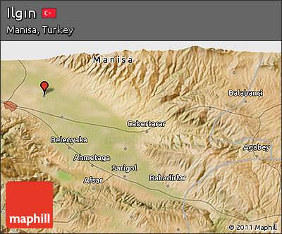 Satellite 3D Map of Ilgın