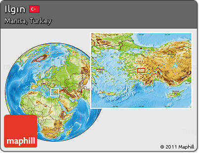 Physical Location Map of Ilgın