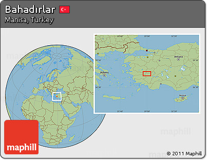 Savanna Style Location Map of Bahadırlar