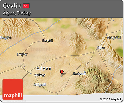 Satellite 3D Map of Çevlik