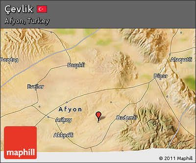Satellite 3D Map of Çevlik