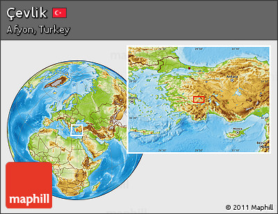 Physical Location Map of Çevlik