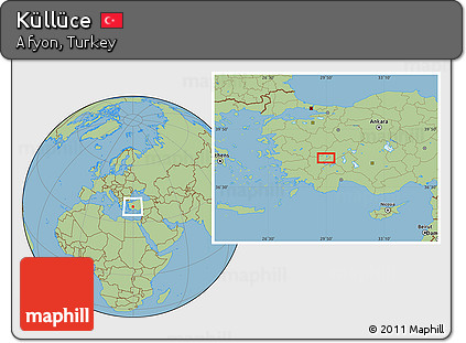Savanna Style Location Map of Küllüce