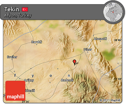 Satellite Map of Tekin