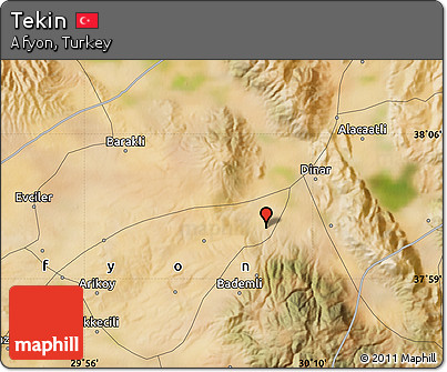 Satellite Map of Tekin