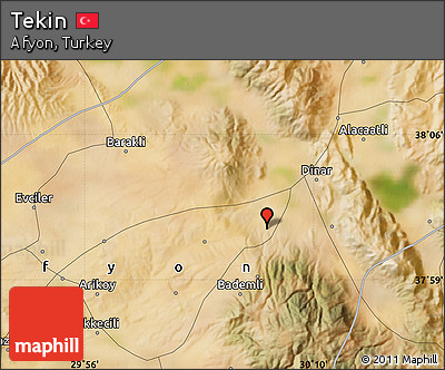 Satellite Map of Tekin