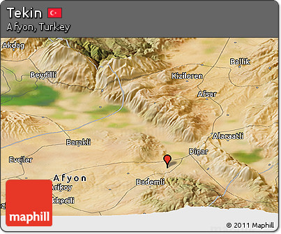 Satellite Panoramic Map of Tekin