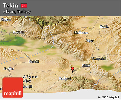 Satellite Panoramic Map of Tekin