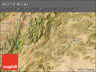 Satellite Map of the Area around 38° 9' 19" N, 2° 28' 30" W