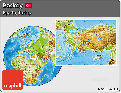 Physical Location Map of Başköy