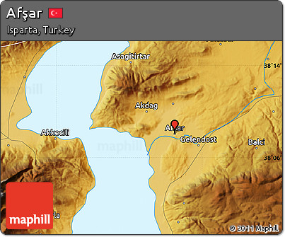 Physical Map of Afşar