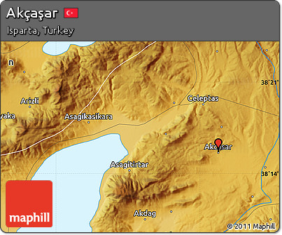 Physical Map of Akçaşar
