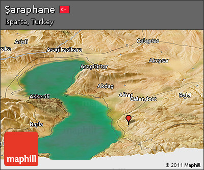 Satellite Panoramic Map of Şaraphane