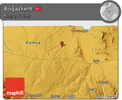 Physical 3D Map of Boğazkent