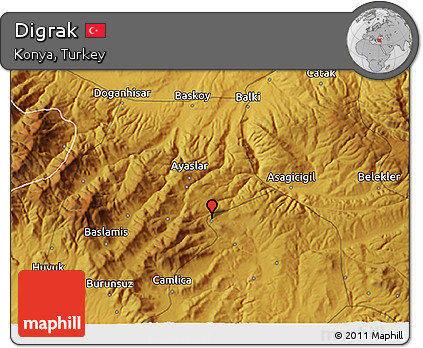 Physical 3D Map of Digrak
