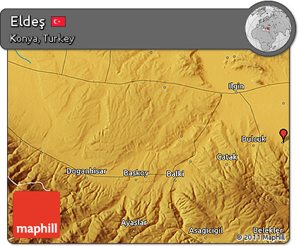 Physical 3D Map of Eldeş