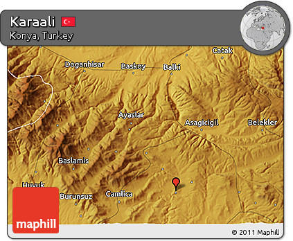 Physical 3D Map of Karaali