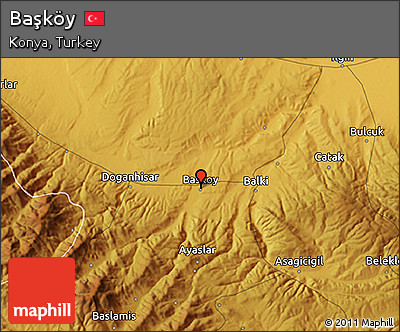 Physical 3D Map of Başköy
