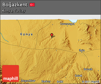 Physical 3D Map of Boğazkent