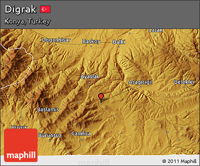 Physical 3D Map of Digrak