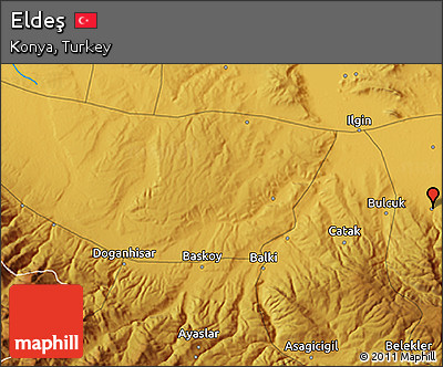 Physical 3D Map of Eldeş