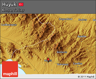 Physical 3D Map of Hüyük