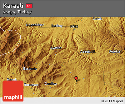 Physical 3D Map of Karaali